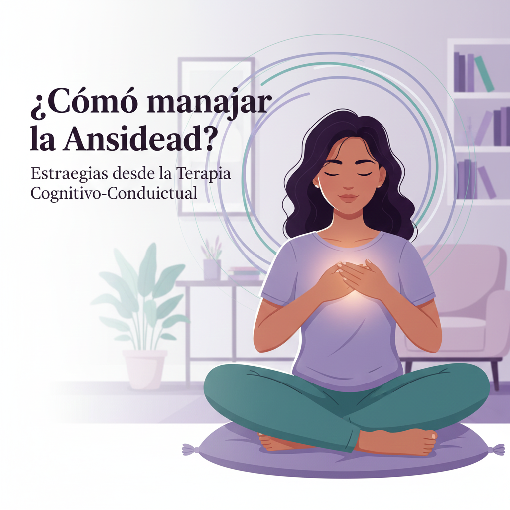 Persona practicando calma y manejo de ansiedad